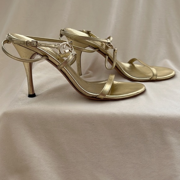 Gucci Gold Heels - Picture 10 of 14